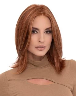 Lisa Wig By Envy | Human Hair/Synthetic Blend -Beautique Hair Shop 5Lisa LighterRed 787 OL