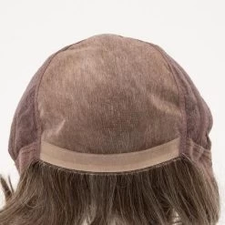 Aubrey Wig By Envy | Mono Top | Human Hair Blend -Beautique Hair Shop AubreyFront DarkGrey