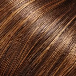 EasiPart Topper French 8" | Remy Human Hair -Beautique Hair Shop BROWN WITH LITE RED GOLD BLONDE HIGHLIGHTS TIPS 6F27 ddd2a593 fe48 49db 9e53 e94a37e0716b