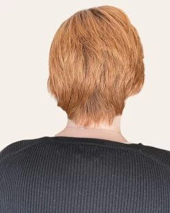 Billie Wig By Envy | Human Hair/Synthetic Blend -Beautique Hair Shop Billie Envy CreamedCoffee Back