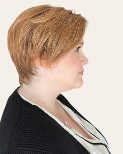 Billie Wig By Envy | Human Hair/Synthetic Blend -Beautique Hair Shop Billie Envy CreamedCoffee Right