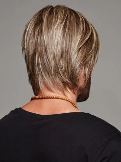 Daring Men's Wig By HIM | Mono Part -Beautique Hair Shop Daring Back