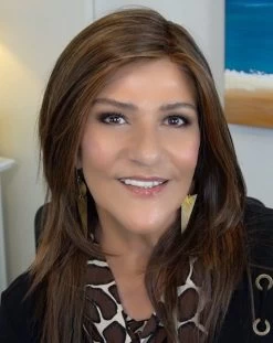 Ava Wig By Envy | Mono Part | Human Hair | Synthetic Blend -Beautique Hair Shop EnvyAvaChocolateCaramel