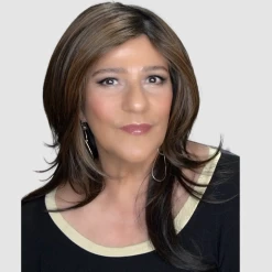 Erica Wig By Envy | Mono Top | Human Hair | Synthetic Blend -Beautique Hair Shop Envy Erika Amaretto Cream1