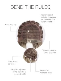 Bend The Rules Wig By Gabor | Mono Top -Beautique Hair Shop GB BendtheRules CapConstruction
