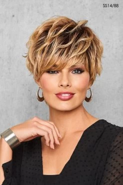 Full Fringe Pixie Wig By Hairdo 23 Full Fringe Pixie Wig By Hairdo -Beautique Hair Shop HD FullFringePixie Model Front2