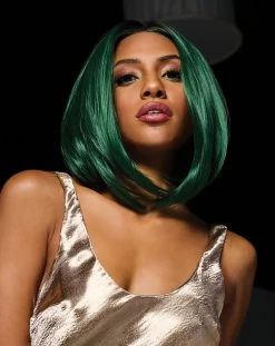 Green IRL Wig By Hairdo | Mono Part -Beautique Hair Shop HD GreenIRL Model1 Front2