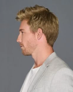 Dapper Men's Wig By HIM | Mono Crown 26 Dapper Men's Wig By HIM | Mono Crown -Beautique Hair Shop HIM Dapper Model Side3