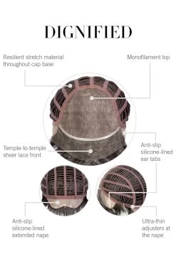 Dignified Men's Wig By HIM | Mono Top -Beautique Hair Shop HIM Dignified CapConstruction