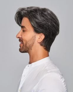 Gallant Men's Wig By HIM | Mono Top 27 Gallant Men's Wig By HIM | Mono Top -Beautique Hair Shop HIM Gallant Model Side2