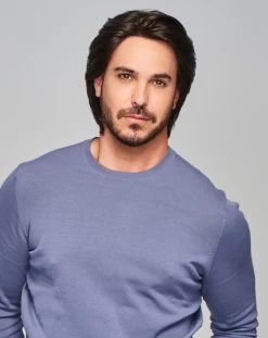 Sharp Men's Wig By HIM | Mono Top | Human Hair Blend 24 Sharp Men's Wig By HIM | Mono Top | Human Hair Blend -Beautique Hair Shop HIM Sharp Model2 OutoftheBox Front3