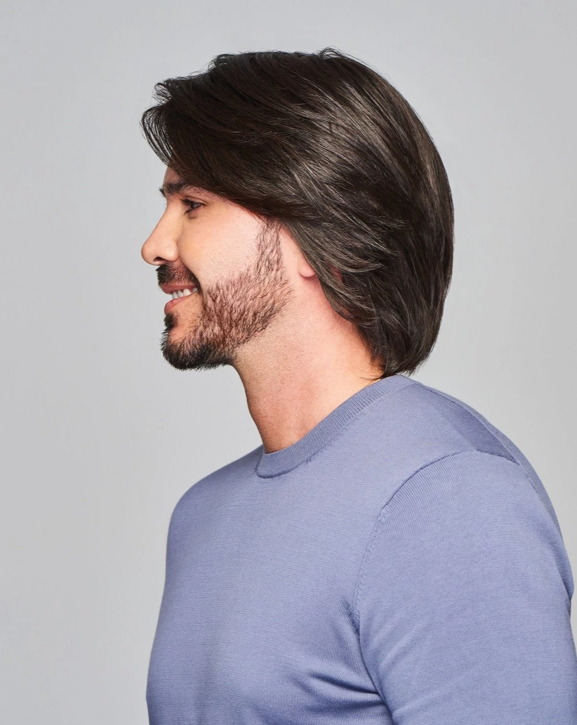 Sharp Men's Wig By HIM | Mono Top | Human Hair Blend 6 Sharp Men's Wig By HIM | Mono Top | Human Hair Blend - Image 4