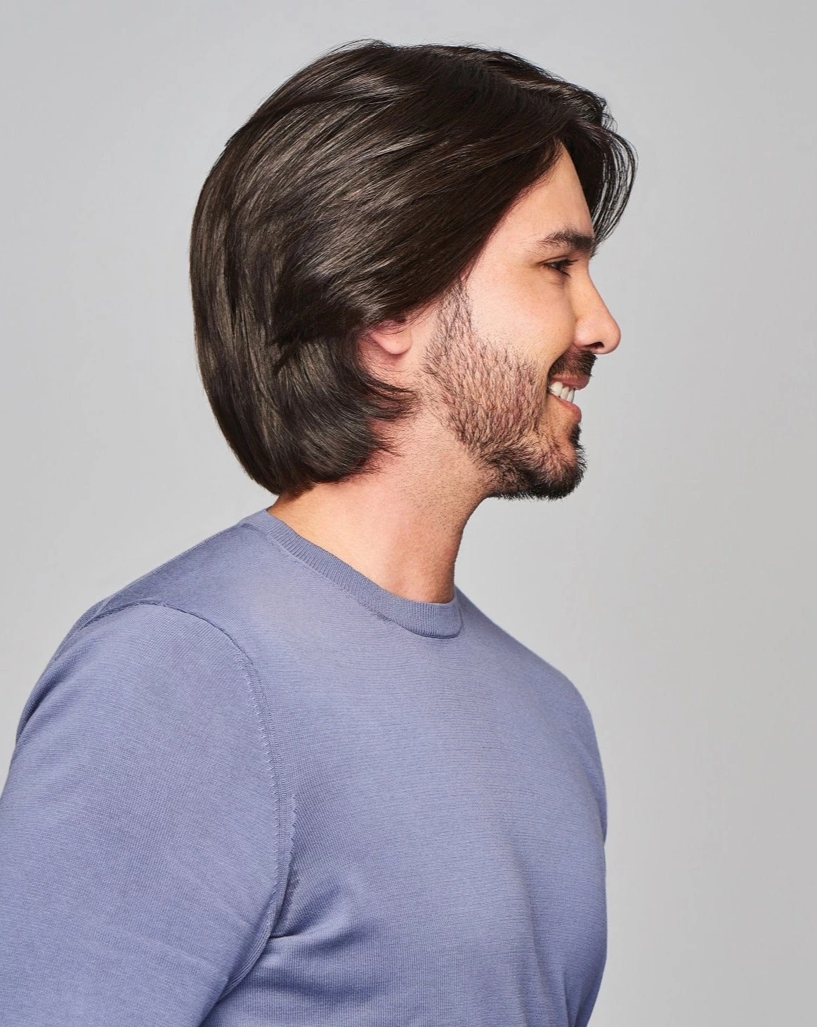 Sharp Men's Wig By HIM | Mono Top | Human Hair Blend 7 Sharp Men's Wig By HIM | Mono Top | Human Hair Blend - Image 5
