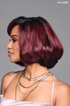 Kiara Wig By Kim Kimble | Heat-Friendly Synthetic -Beautique Hair Shop KK Kiara Model Side1