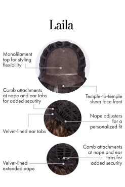Laila Wig By Kim Kimble | Heat-Friendly Synthetic -Beautique Hair Shop KK Laila CapConstruction