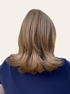 Lisa Wig By Envy | Human Hair/Synthetic Blend -Beautique Hair Shop Lisa Envy DarkerBlonde Back