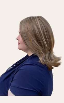 Lisa Wig By Envy | Human Hair/Synthetic Blend -Beautique Hair Shop Lisa Envy DarkerBlonde Left