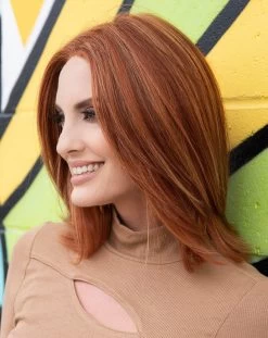 Lisa Wig By Envy | Human Hair/Synthetic Blend -Beautique Hair Shop Lisa LighterRed 6606