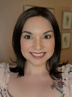 Lisa Wig By Envy | Human Hair/Synthetic Blend -Beautique Hair Shop LisabyEnvyDarkBrownFront