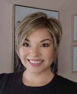 Paula Wig By Envy | Human Hair/Synthetic Blend 34 Paula Wig By Envy | Human Hair/Synthetic Blend -Beautique Hair Shop PaulabyEnvyAlmondBreezeFront