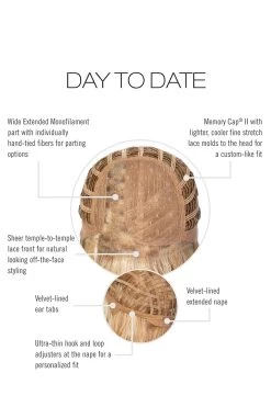 Day To Date Wig By Raquel Welch | Heat-Friendly Synthetic -Beautique Hair Shop RW DayToDate CapConstruction