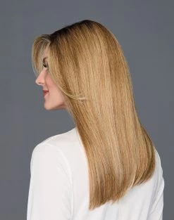 Top Billing 18" Topper By Raquel Welch | Mono Top -Beautique Hair Shop RW TopBilling18 Model Side1