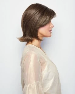Upstage Wig By Raquel Welch | Petite Cap -Beautique Hair Shop RW Upstage Model Side4 634b39a9 f985 4186 b18e 0e0af76b7f4a