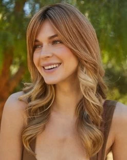 Remy Human Hair Topper 10" By Amore | Mono Top -Beautique Hair Shop RemyTP10HazenutCreamRoot10