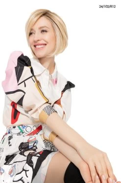 Smooth Cut Bob Wig By TressAllure | Mono Top | Heat-Friendly Synthetic -Beautique Hair Shop Smooth Cut 24102R12 0497 Edit