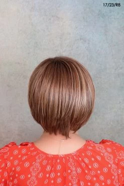 Smooth Cut Bob Wig By TressAllure | Mono Top | Heat-Friendly Synthetic -Beautique Hair Shop SmoothCutBob1723R8TAbackc
