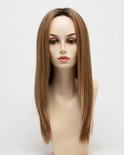Veronica Wig By Envy | Mono Top | Human Hair | Synthetic Blend -Beautique Hair Shop VeronciaFront GoldenNutmeg