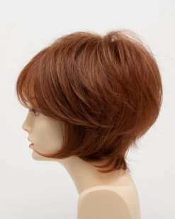 Whitney Wig By Envy | Human Hair | Synthetic Blend -Beautique Hair Shop WhitneyLeftSide LighterRed