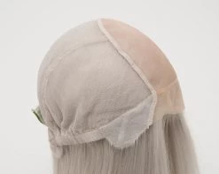 Zoey Wig By Envy | Mono Top | Human Hair | Synthetic Blend -Beautique Hair Shop ZoeySide LightGrey