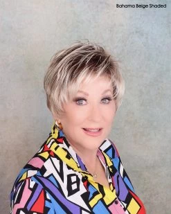 Napoli Wig By Ellen Wille | Double Mono Top | Synthetic -Beautique Hair Shop cNapoliEWBahamabeigeshadedfront