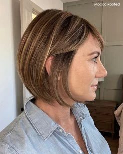 Sing Wig By Ellen Wille | Heat-Friendly Synthetic -Beautique Hair Shop cSingEWMoccarootedside