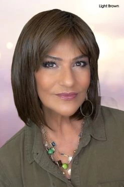 Whisper Wig By Toni Brattin | Heat-Friendly Synthetic | Large Cap -Beautique Hair Shop cTBWHISPERLightBrownFront2 85da90ee 6213 43fb 8496 d445863980b6