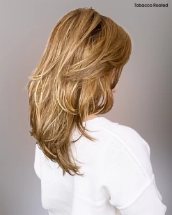 Voice Wig By Ellen Wille | Heat-Friendly Synthetic -Beautique Hair Shop cellenwillevoiceintobaccorooted1