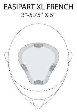 EasiPart XL Topper French 12" | Remy Human Hair 26 EasiPart XL Topper French 12" | Remy Human Hair -Beautique Hair Shop easiPart French XL placement and dimensions b370f298 036d 4e4f 8d77 392d01efd9be