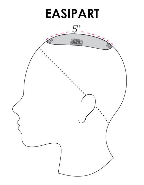 EasiPart Topper 12" | Remy Human Hair | Renau Exclusive 13 EasiPart Topper 12" | Remy Human Hair | Renau Exclusive - Image 11