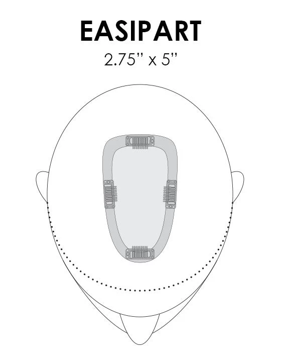 EasiPart Topper French 18" | Remy Human Hair | Renau Exclusive 7 EasiPart Topper French 18" | Remy Human Hair | Renau Exclusive - Image 5