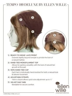 Tempo 100 Deluxe Wig By Ellen Wille | Mono Top -Beautique Hair Shop ellen wille tempo 100 deluxe cap details 1024x1024 a05269b0 2708 48c5 8c1a d5e76b53103d