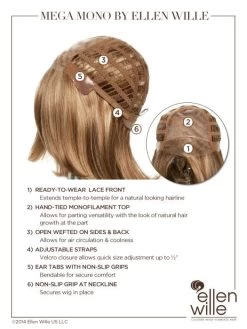 Mega Wig By Ellen Wille | Mono Top 30 Mega Wig By Ellen Wille | Mono Top -Beautique Hair Shop ewmegamono cap