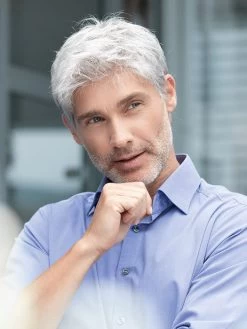 Brad Men's Wig By Ellen Wille | HAIRforMANce | Mono Crown -Beautique Hair Shop resized 0009s 0003 ew HAIRforMANce Brad 5