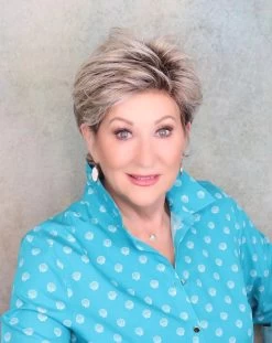 Rica Wig By Ellen Wille | Mono Crown -Beautique Hair Shop ricaivoryblondeshadedfront